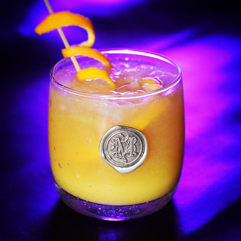 Southern Jubilee Initial Medallion Double Old Fashion Glass