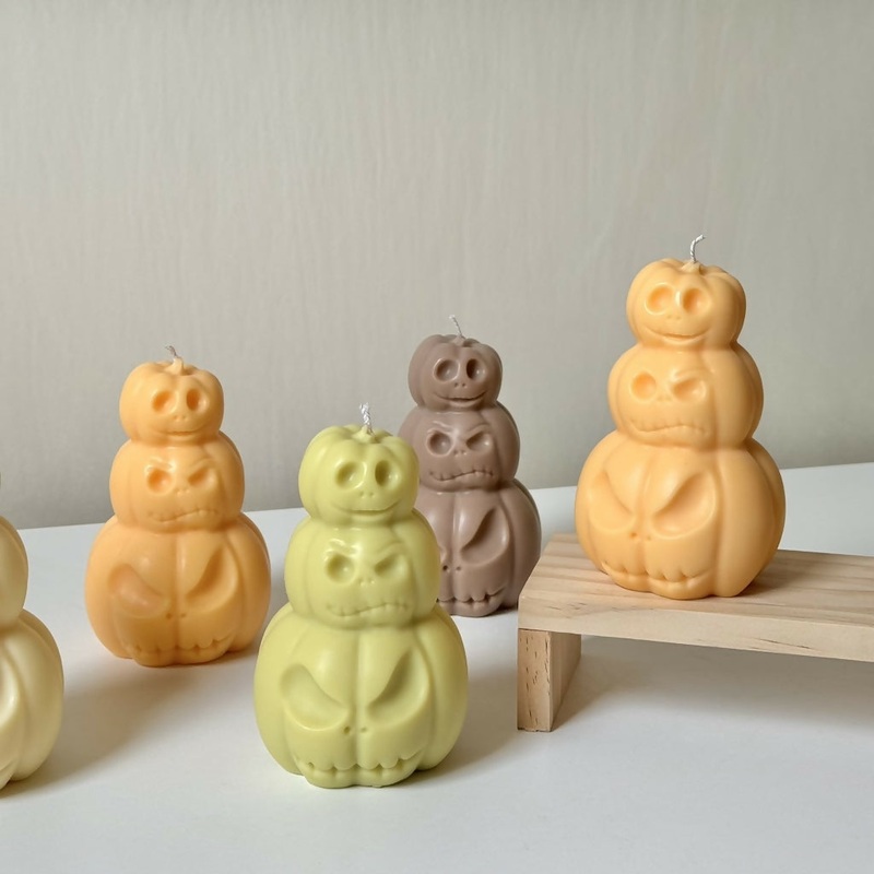 Stacked Pumpkin|Peach|Brown