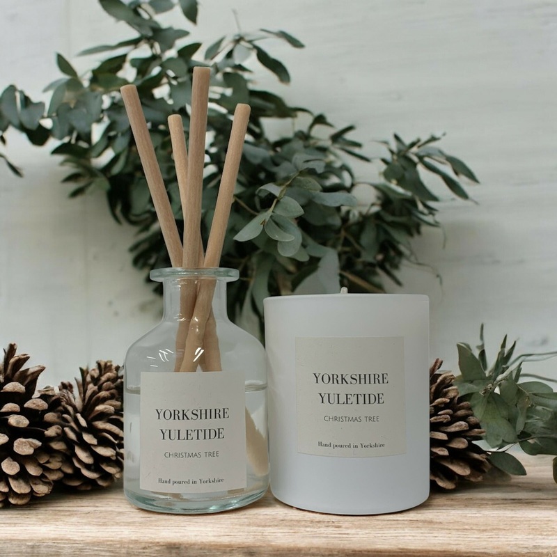 Yorkshire Yuletide Candle & Diffuser Gift Set – Christmas Tree