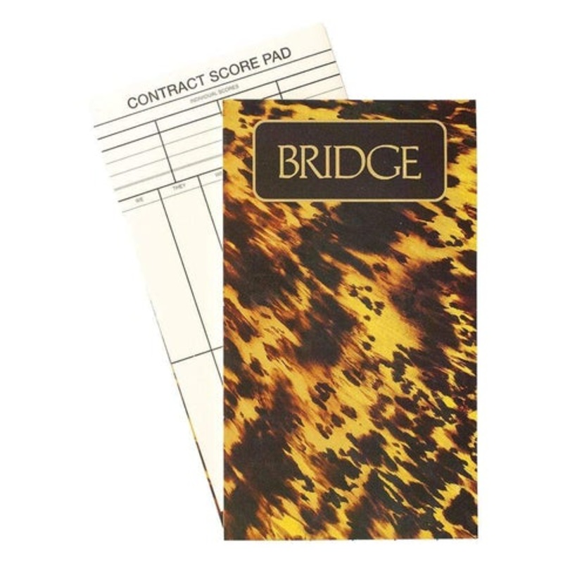 Bridge Score Pad -Tortoise