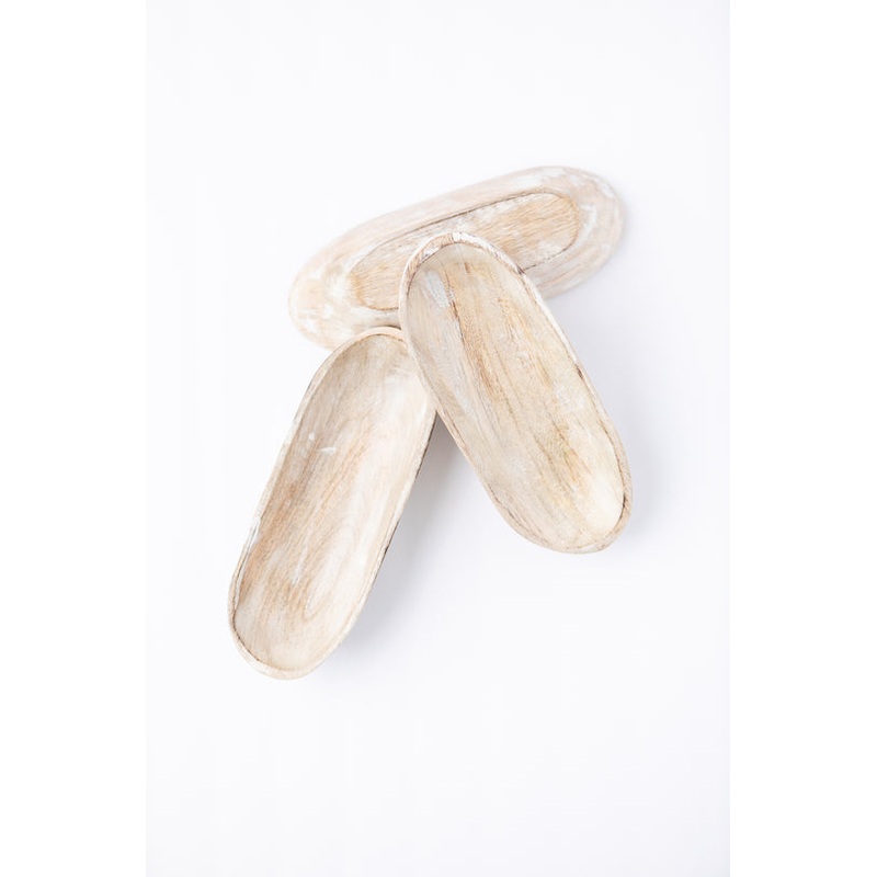 White Wash Boat Trays|Small|Large