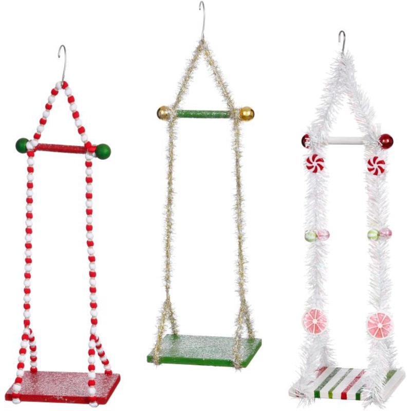 Mark Roberts Elf Swing|Red and White|Green|Peppermint