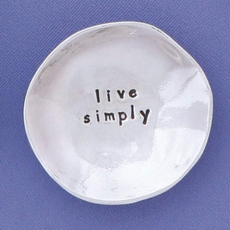 Pewter Sm Charm Bowl -Live Simply