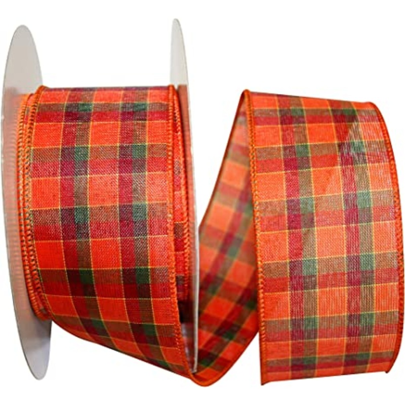Wired Ribbon -Alford Plaid