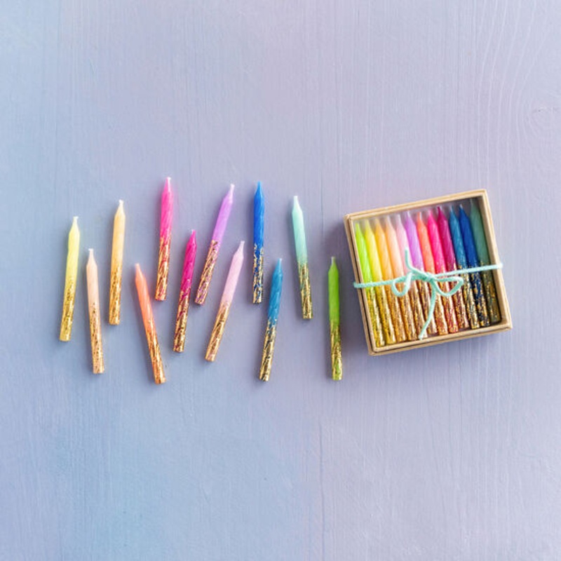 Rainbow Petite Party Candle Set