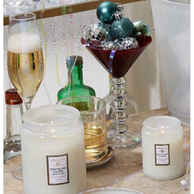 Voluspa Sparkling Cuvee|5.5 oz Small Jar|18 oz Large Jar|Reed Diffuser