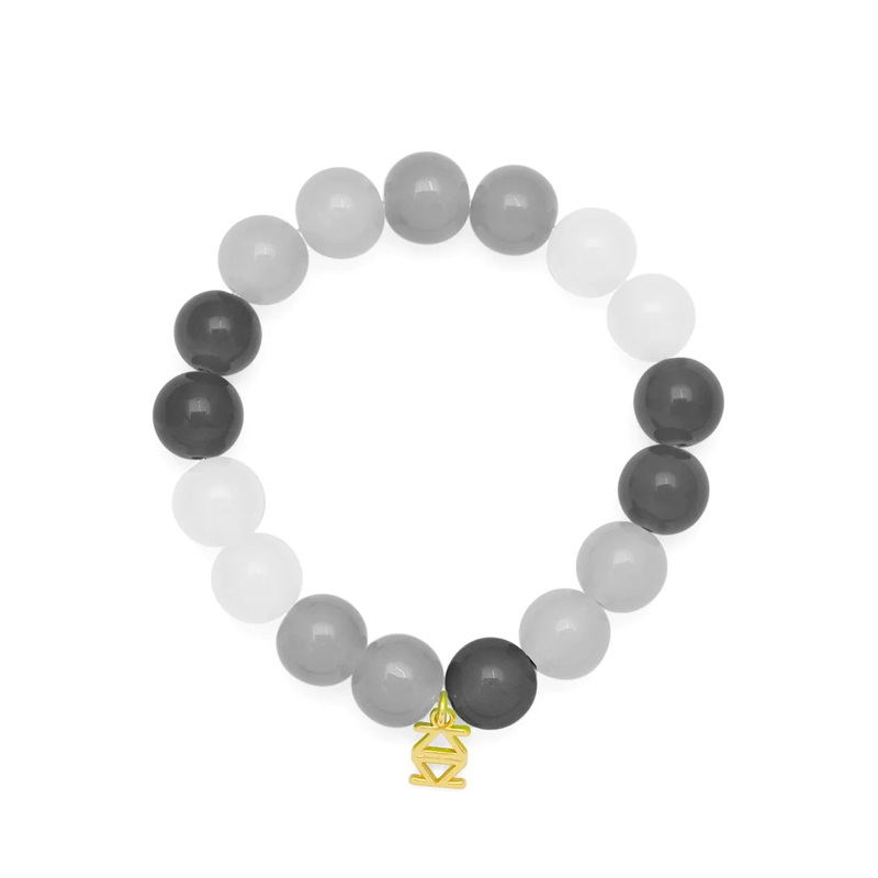 Zoe Stretch Bracelets|Black|Pink