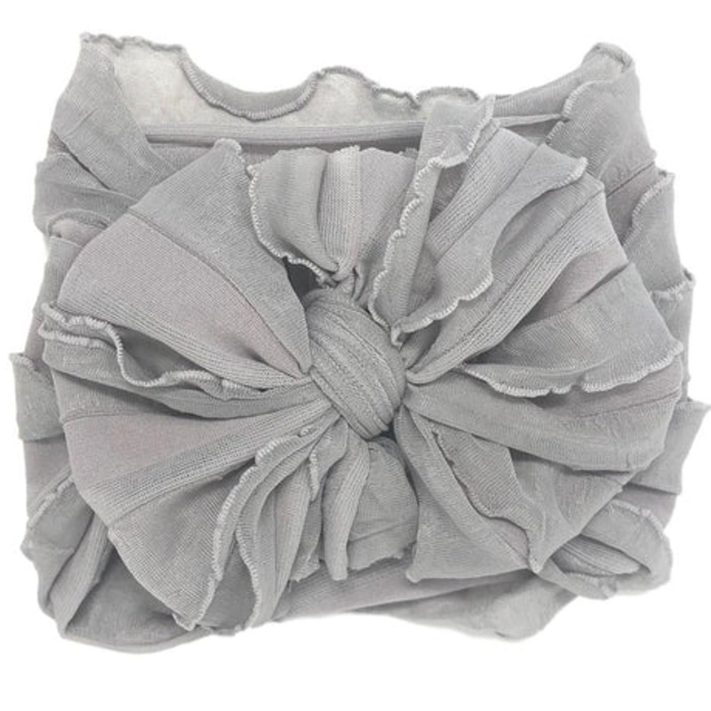 Awesome Ruffled Headband -Sterling