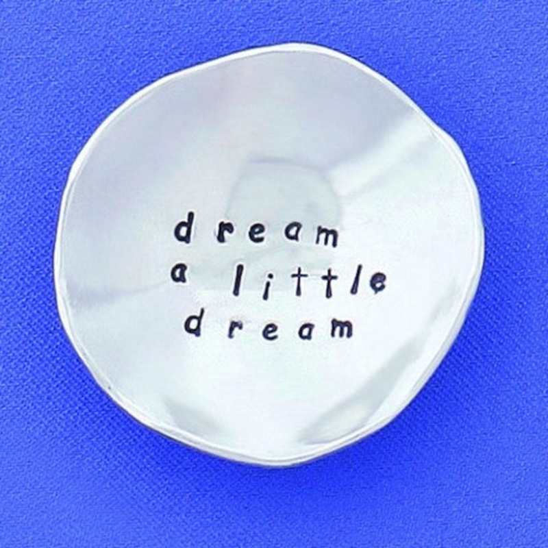Pewter Sm Charm Bowl -Dream a Little Dream