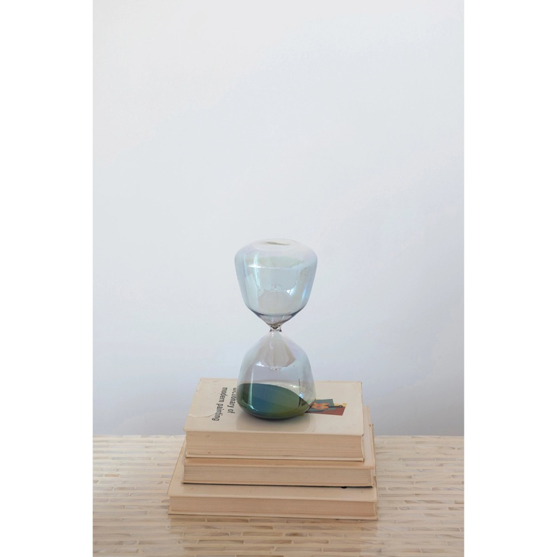 Decorative Hourglass w/ Black Sand