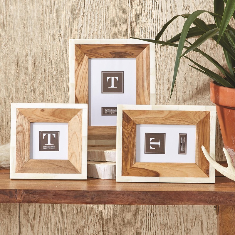Wood & Bone Photo Frames|4 x 4|4 x 6|5 x 7