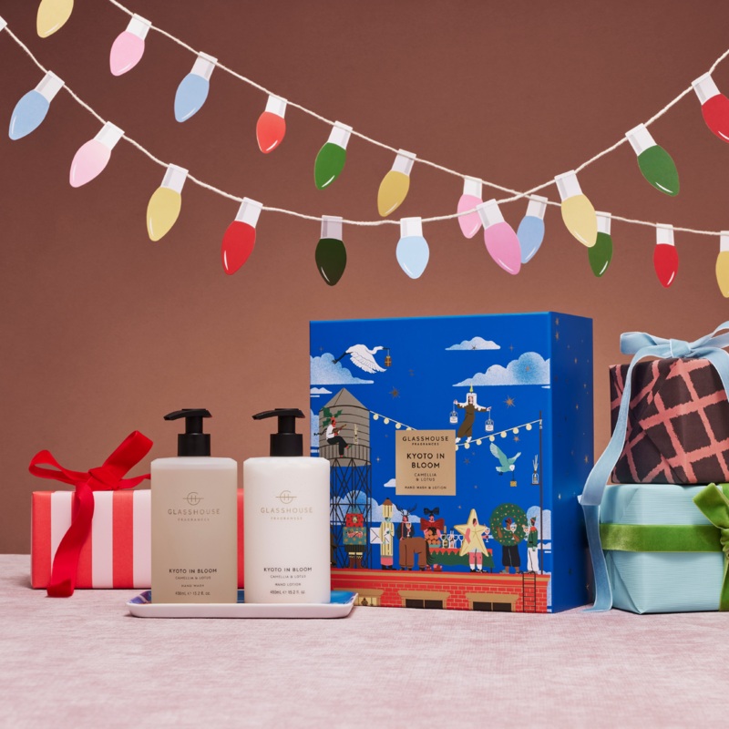 Glasshouse Hand Care Duo Set -Christmas -Kyoto in Bloom