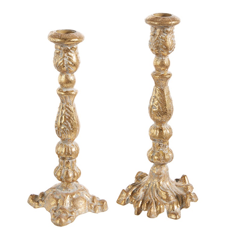 Gold Paris Candlesticks (set of 2)