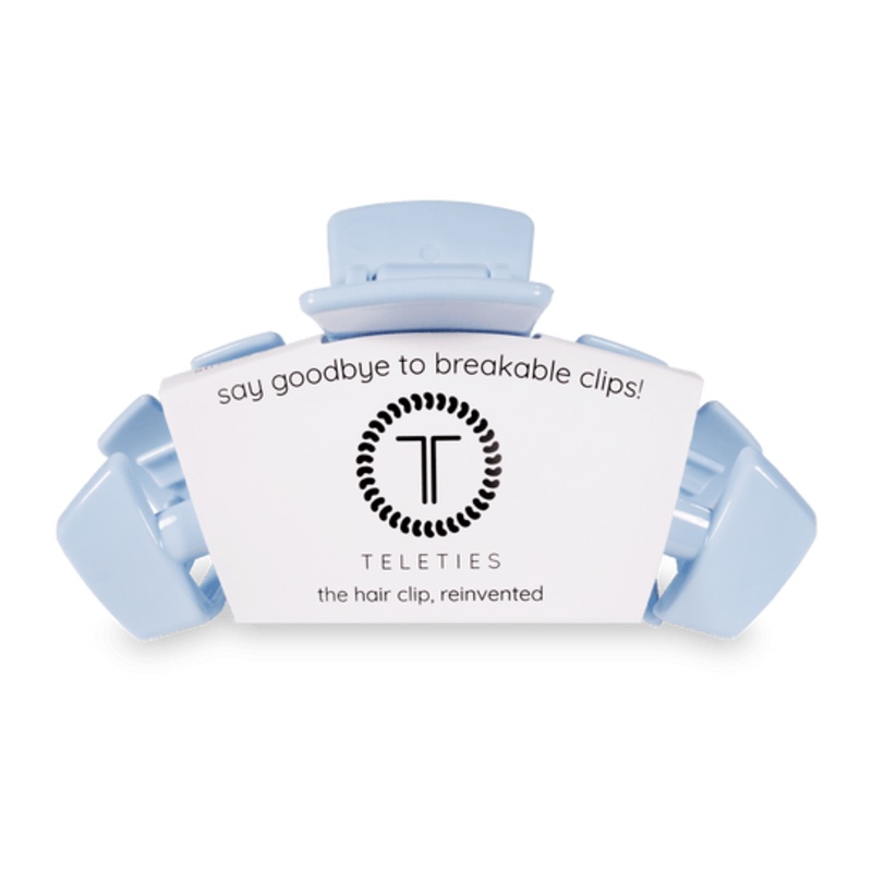 Teleties Classic Hair Clips -Clear Skies