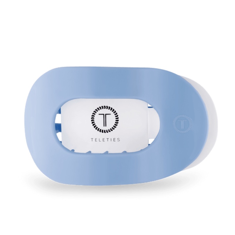 Teleties Flat Round Clips -Clear Skies