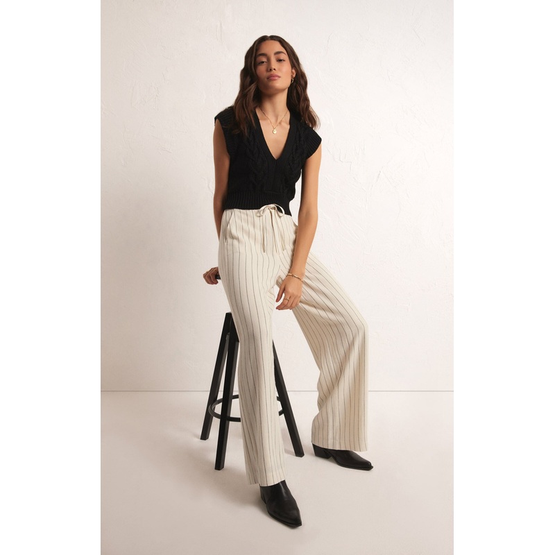 Z Supply Cortez Pinstripe Pant -Sandstone