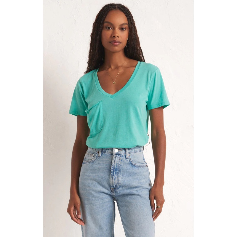 Z Supply Pocket Tee -Cabana Green