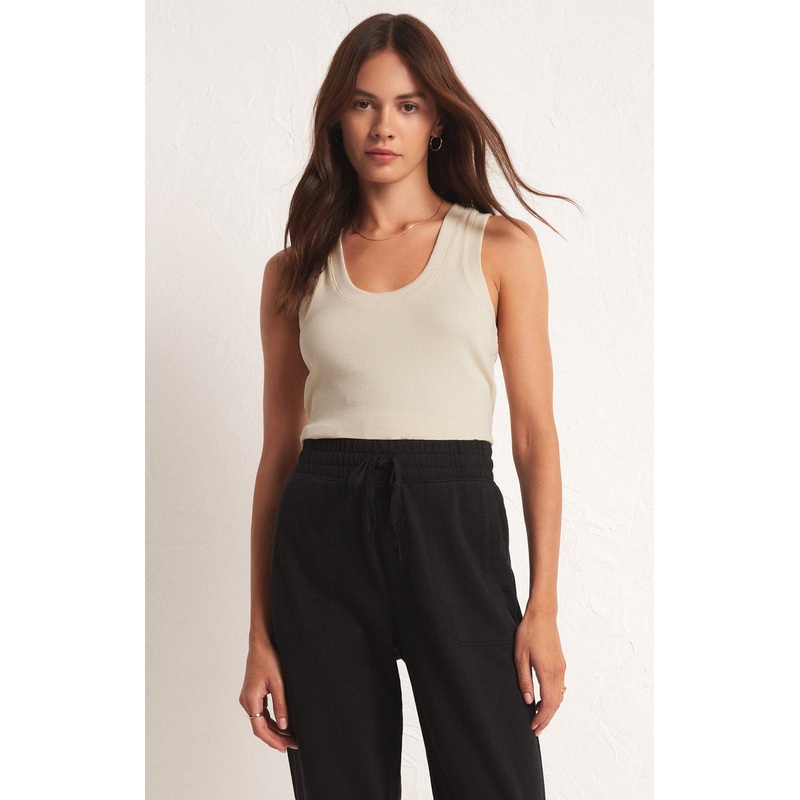 Z Supply Sirena Rib Tank -Oatmilk
