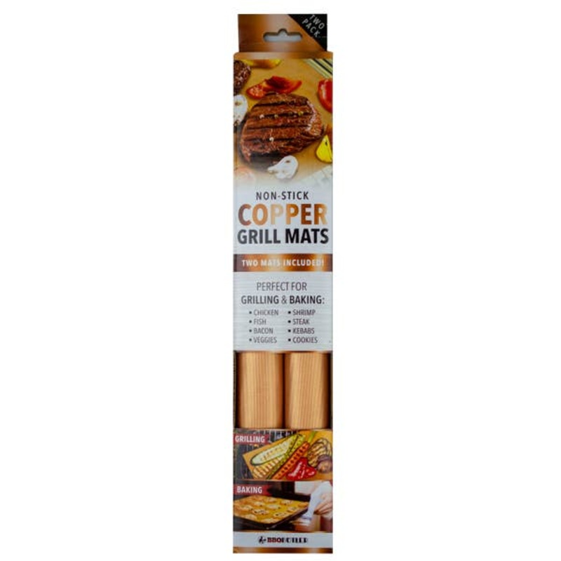 BBQ Copper Grill Mats (set of 2)