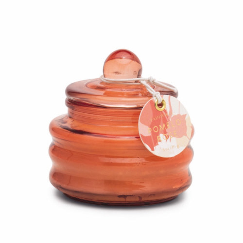 Beam Lidded Glass Candle -Pomelo Rose