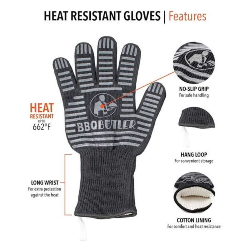 Black Fabric BBQ Glove