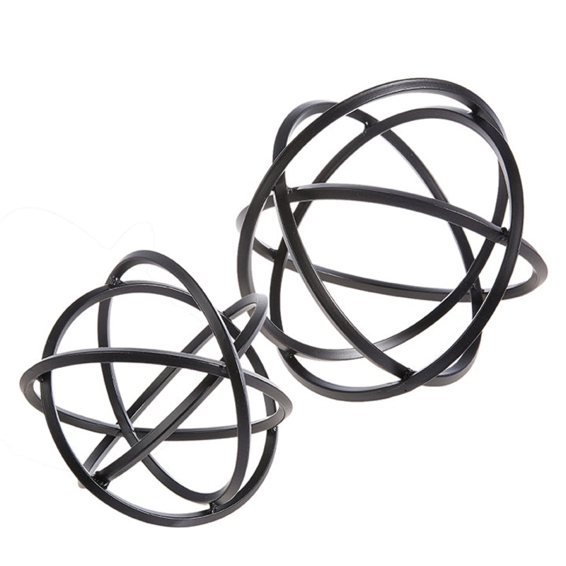 Black Orbs (set of 2)