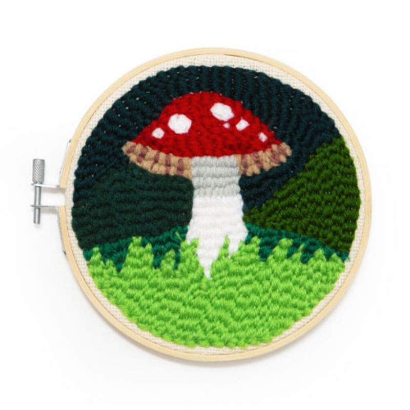 Punch Needle Kit -Mushroom