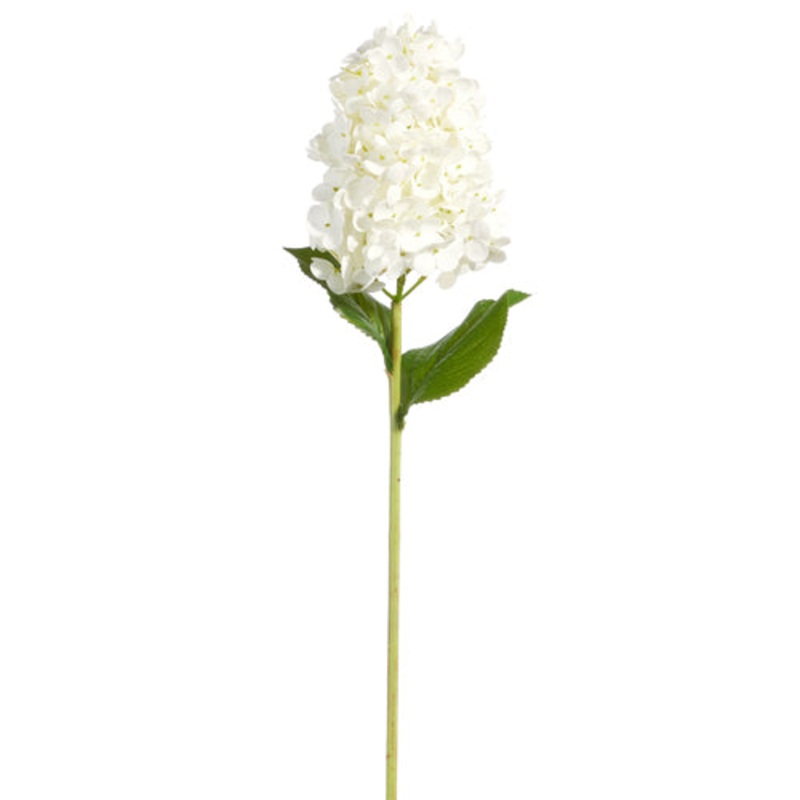 Real Touch White Hydrangea Stem -29