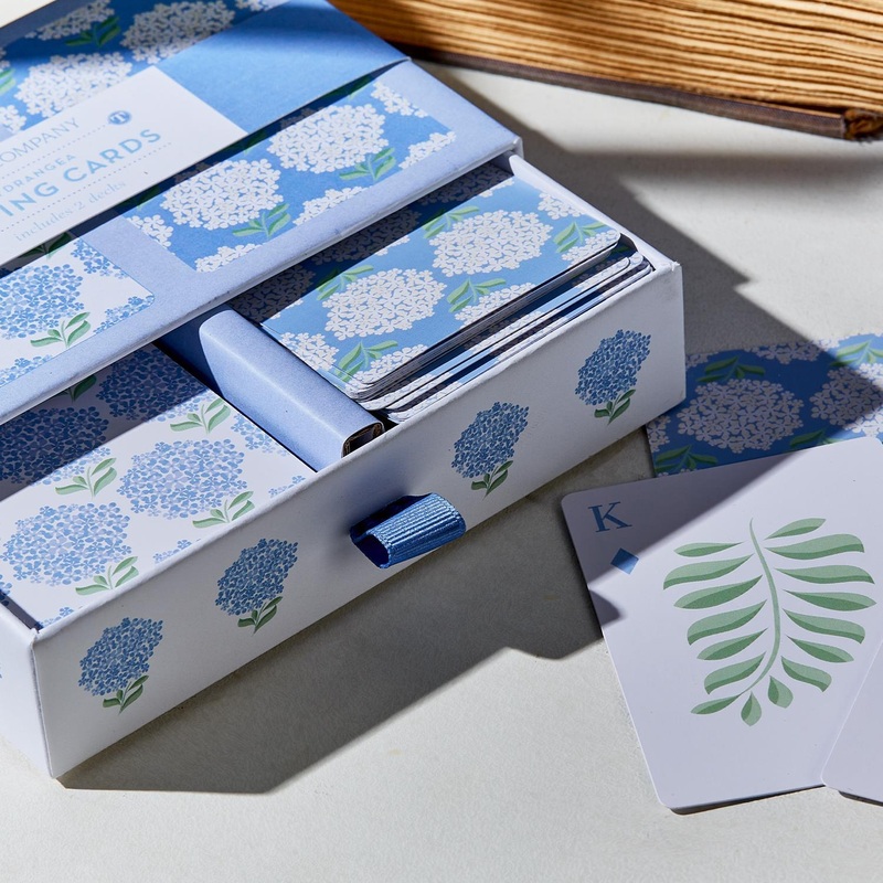 Hydrangea Double Deck Playing Cards Gift Box