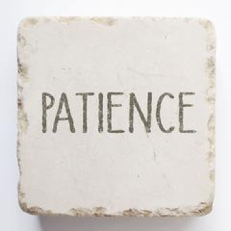 Small Scripture Block -Patience
