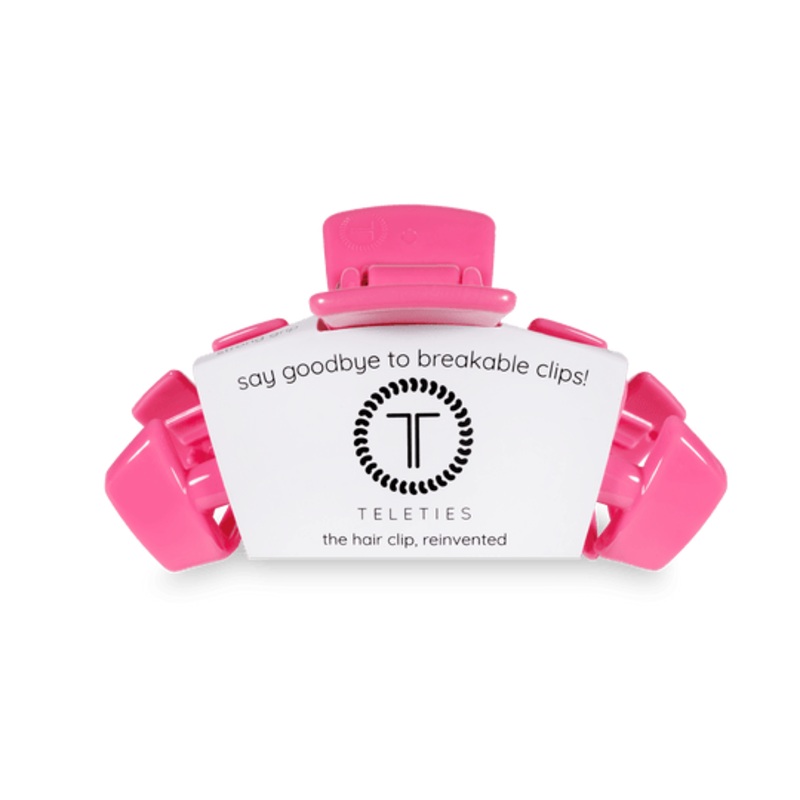 Teleties Classic Hair Clips -Paradise Pink