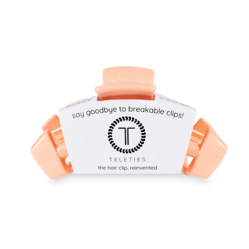 Teleties Classic Hair Clips -Peach Fuzz