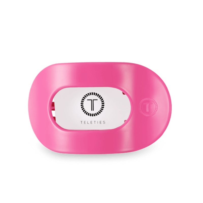 Teleties Flat Round Clips -Paradise Pink
