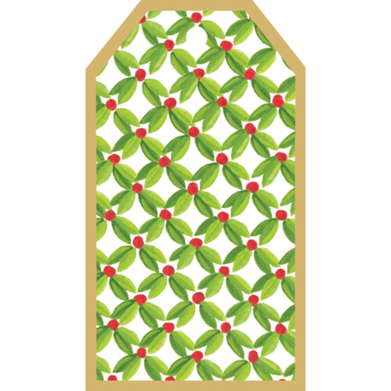 Christmas Gift Tag -Leaf & Berry