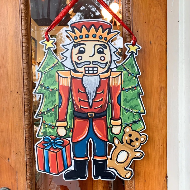 Christmas Nutcracker Door Hanger