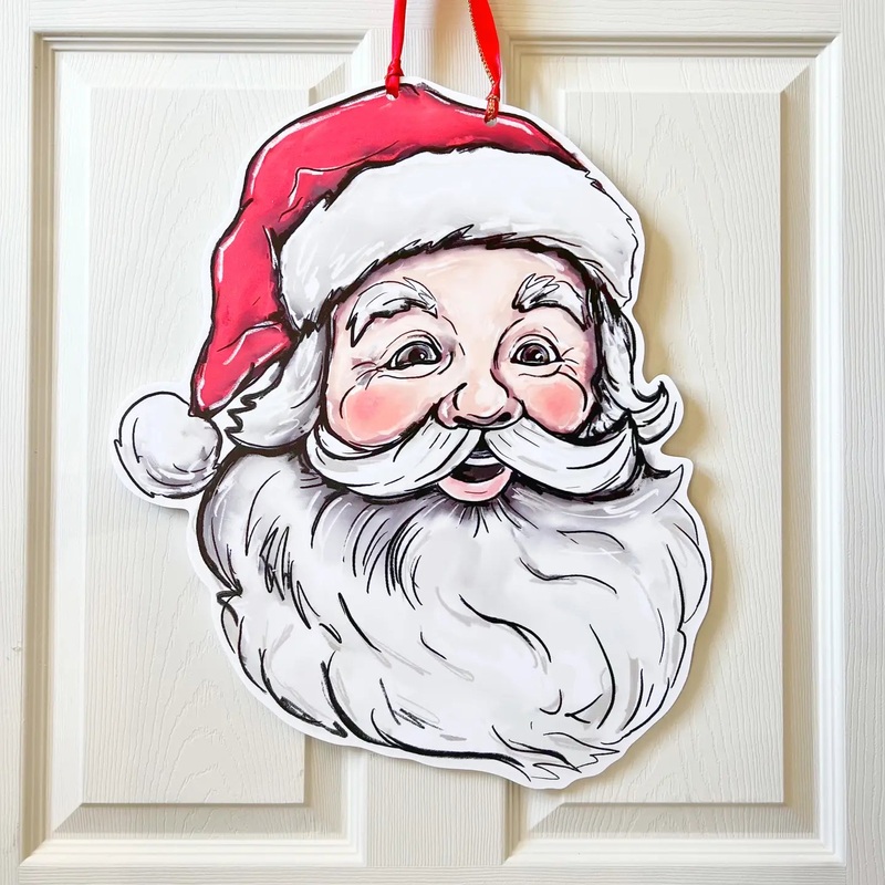 Christmas Santa Door Hanger