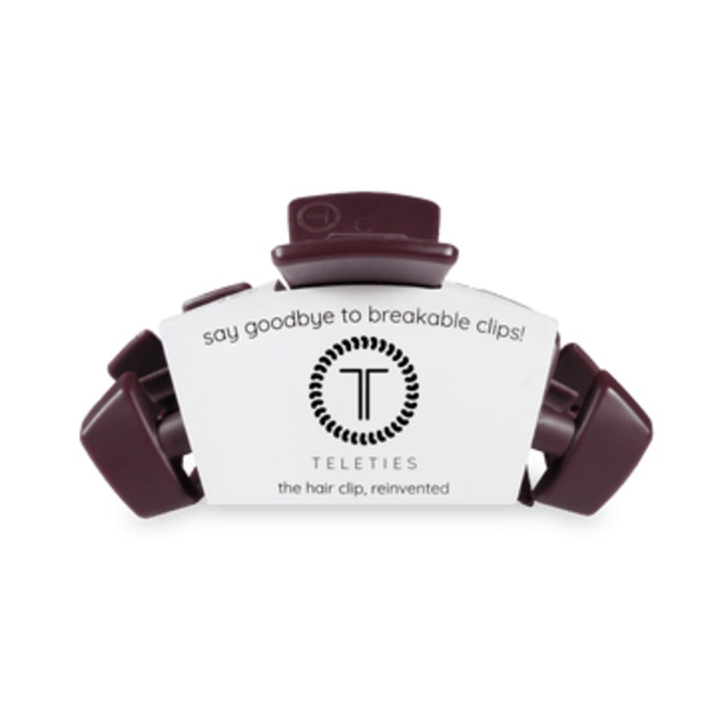 Teleties Classic Hair Clips -Burgundy Bliss