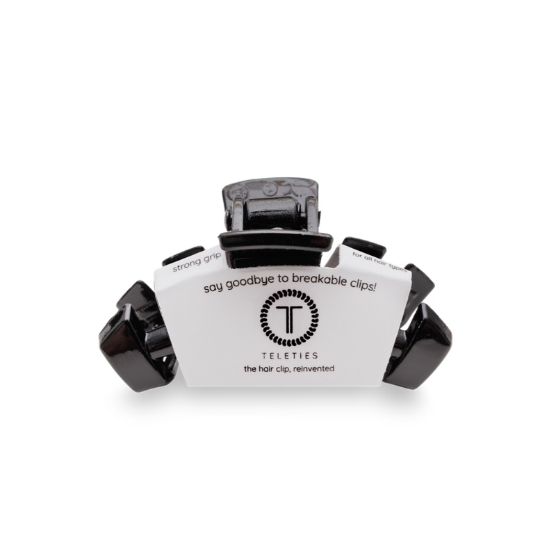 Teleties Classic Hair Clips -Jet Black
