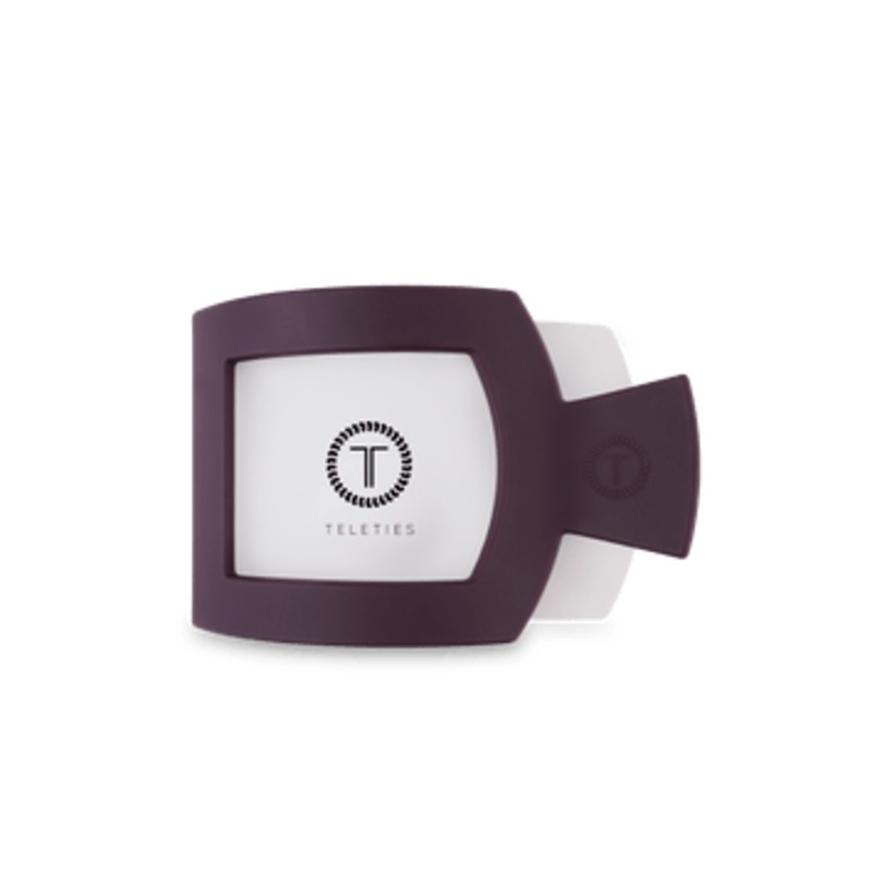 Teleties Flat Square Clips -Burgundy Bliss