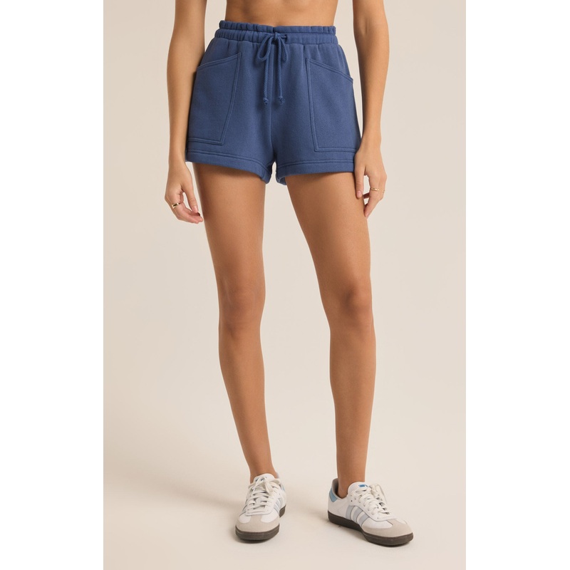 Z Supply Patio Fleece Short -Navy