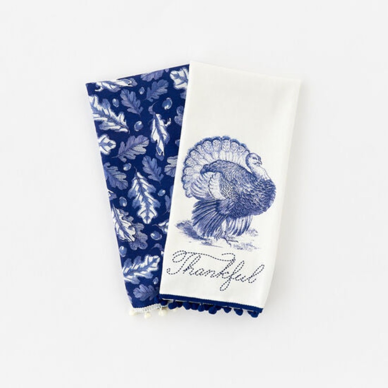 Blue Harvest Tea Towel|Leaves|Turkey