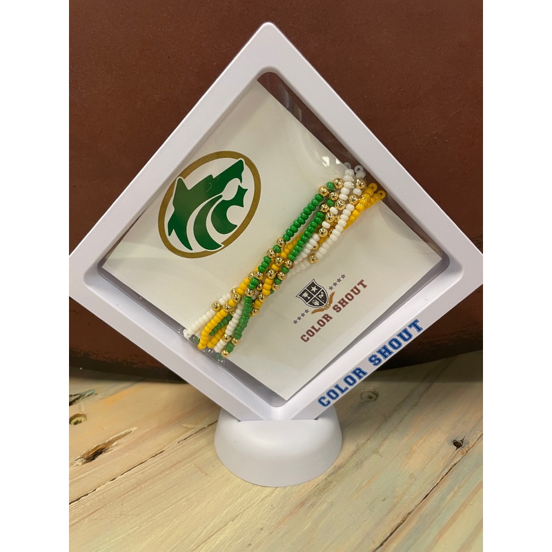 Game Day 6 Bead Bracelet Stack -Buford