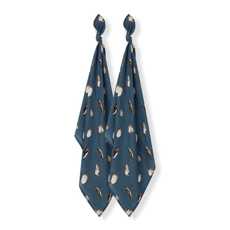 MilkBarn Burp Cloths -Penguins