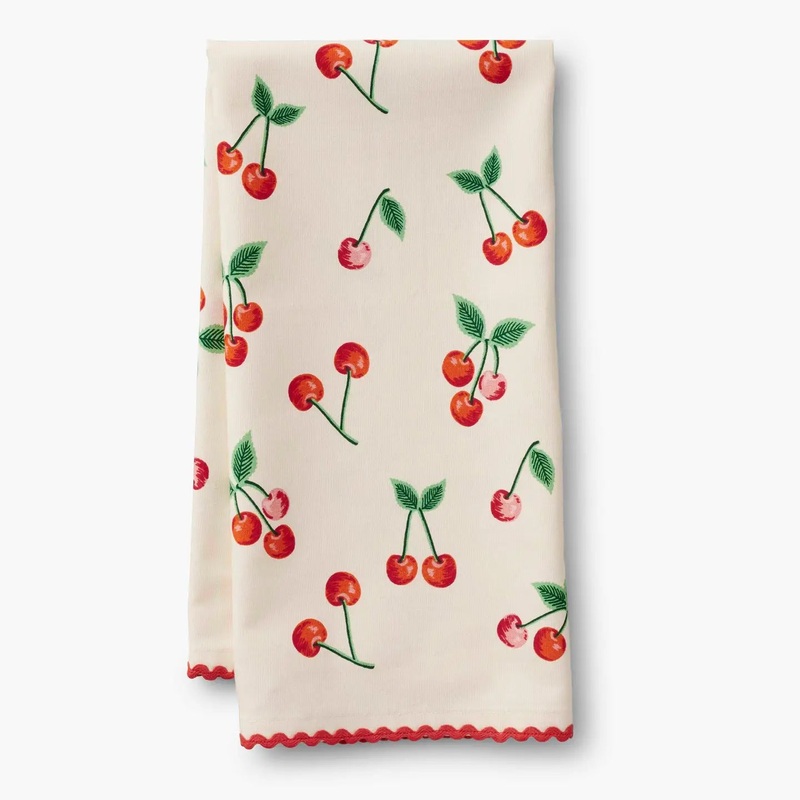 Rifle Paper Tea Towel -Cherries
