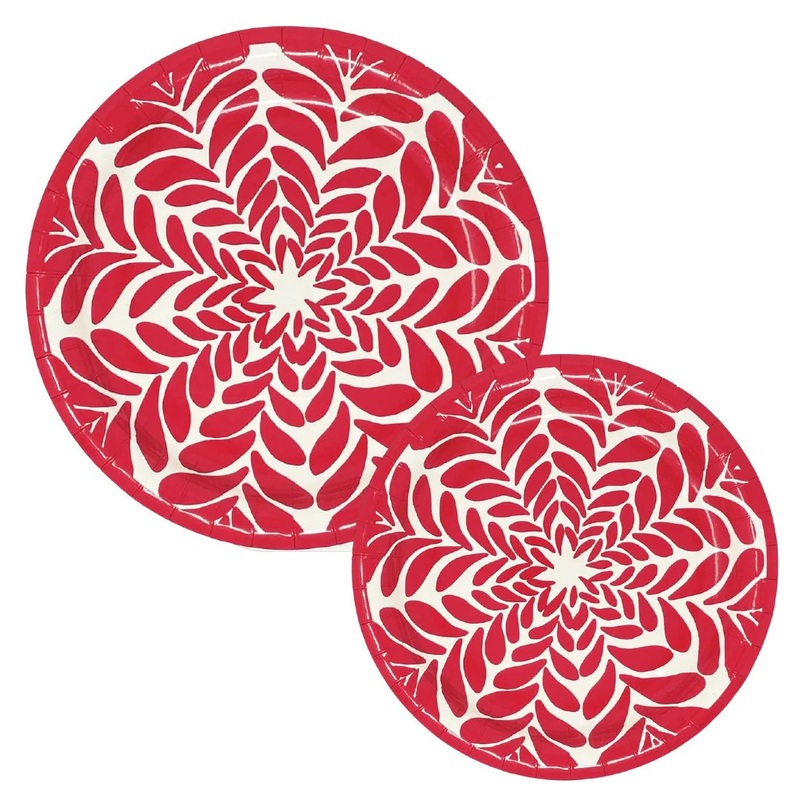 Heavy Duty Paper Plates -Red|7″|10″