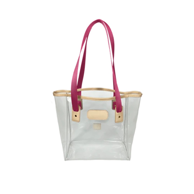 Jon Hart Clear Tour Tote -Berry Webbing