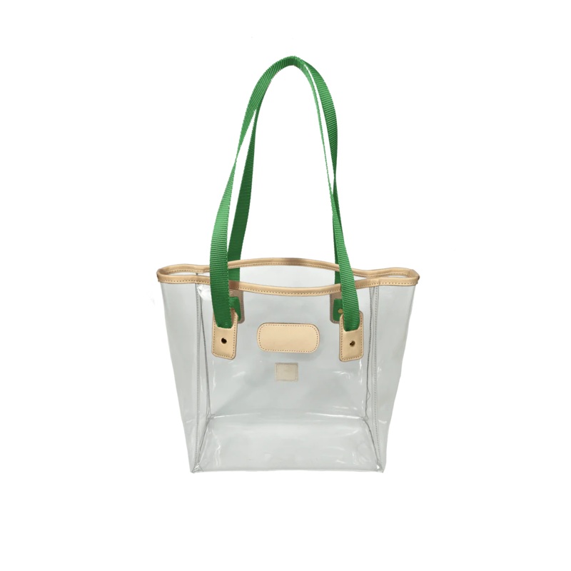Jon Hart Clear Tour Tote -Kelly Green Webbing