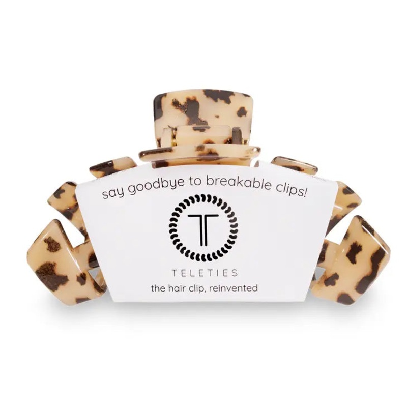 Teleties Classic Hair Clips -Blonde Tortoise