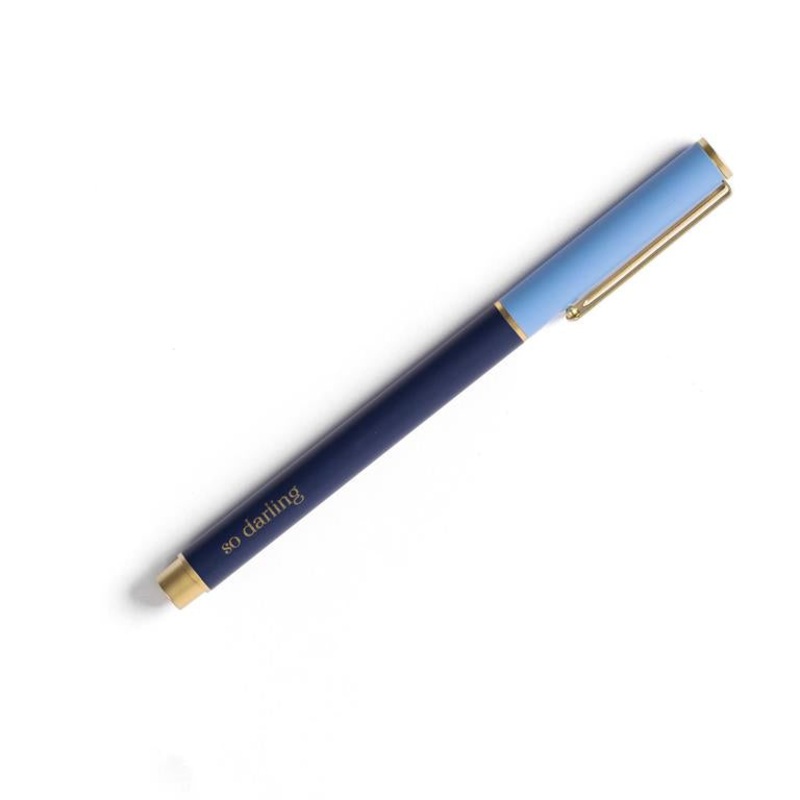 So Darling Snap Cap Pen -Blue