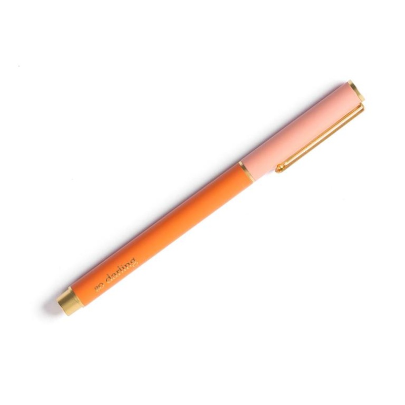 So Darling Snap Cap Pen -Coral